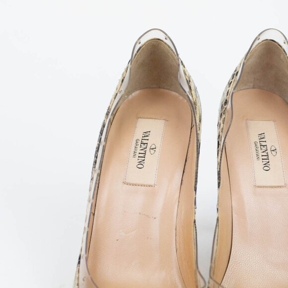 Valentino Garavani Snakeskin Heels‎ Size 37 EUR 6.5 US - Picture 9 of 16